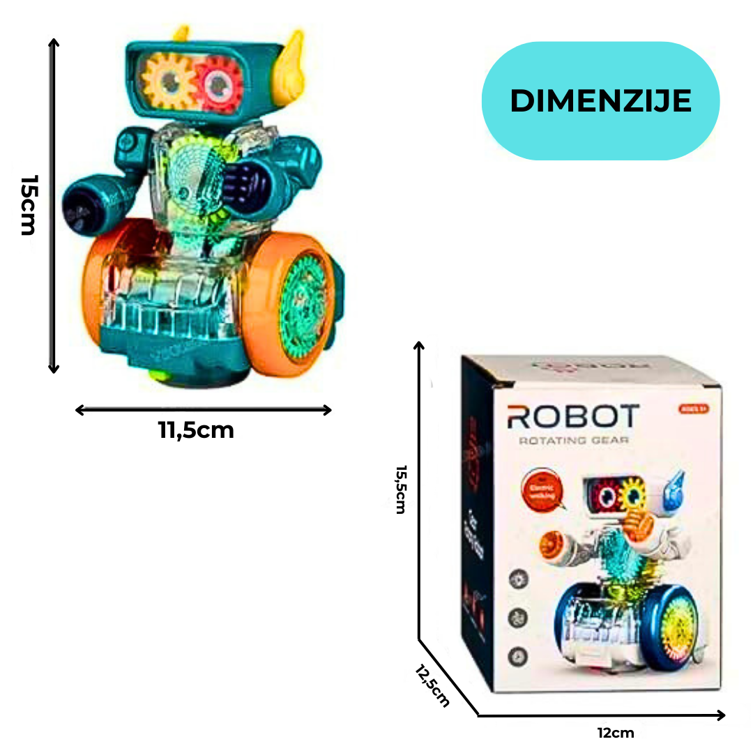 Robot Sa 3D Svetlima i Muzikom!